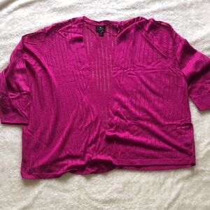Worthington Fuchsia Knit Cardigan